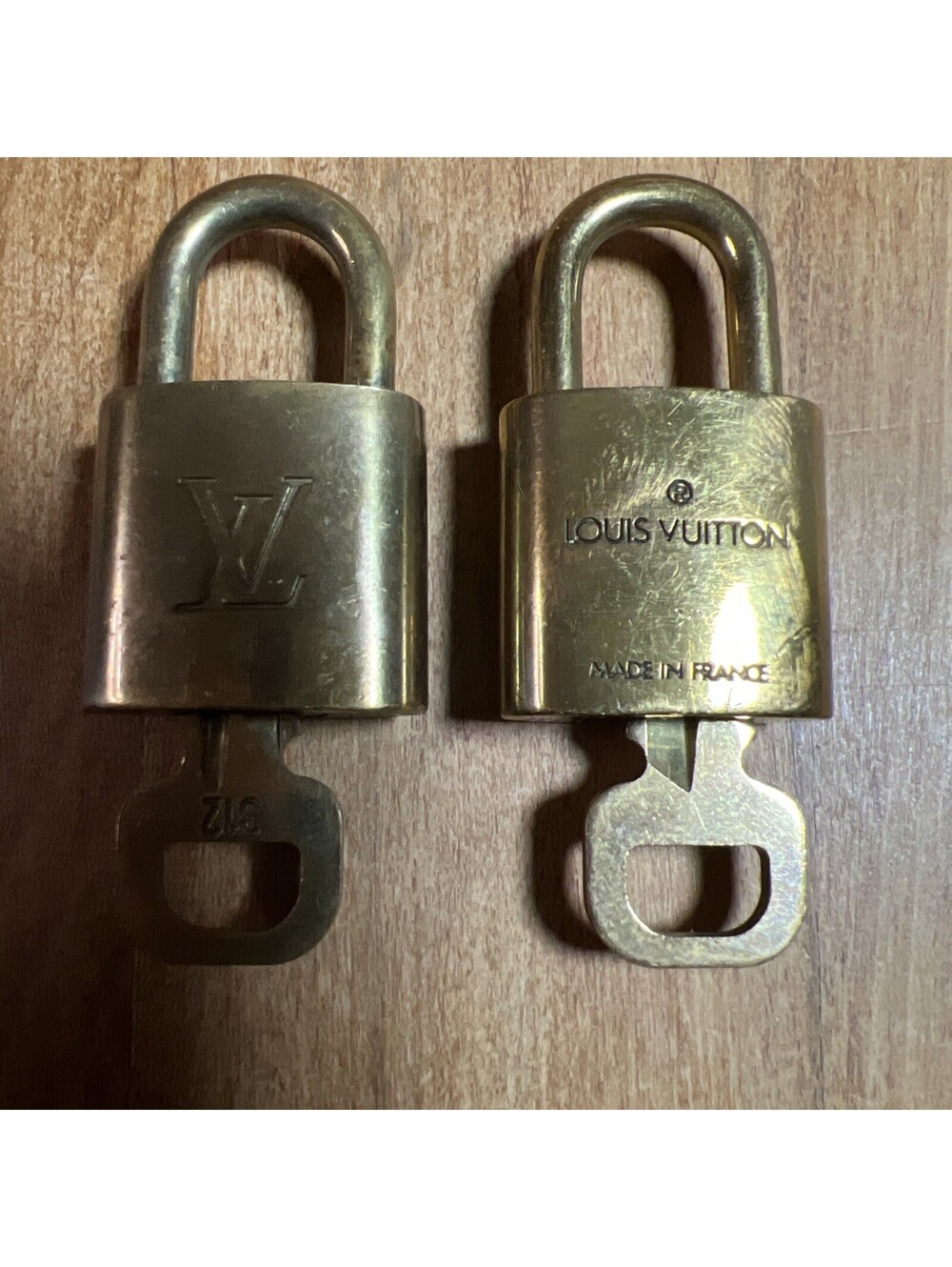 Authentic Louis Vuitton Lock & Key (unpolished) 310 & 312